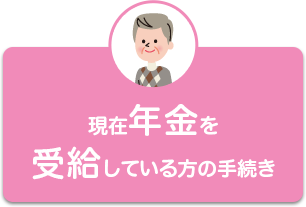 現在年金を受給している方の手続き